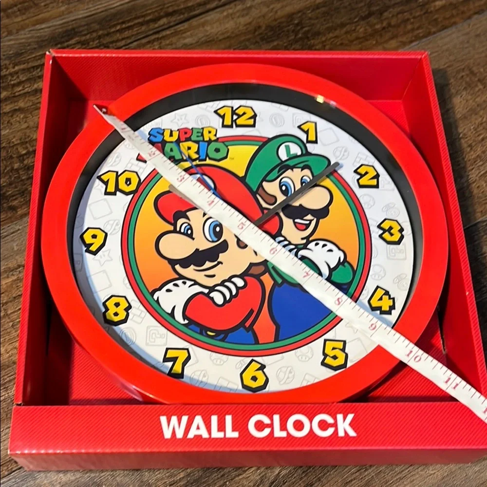 Super Mario Red Wall Clock